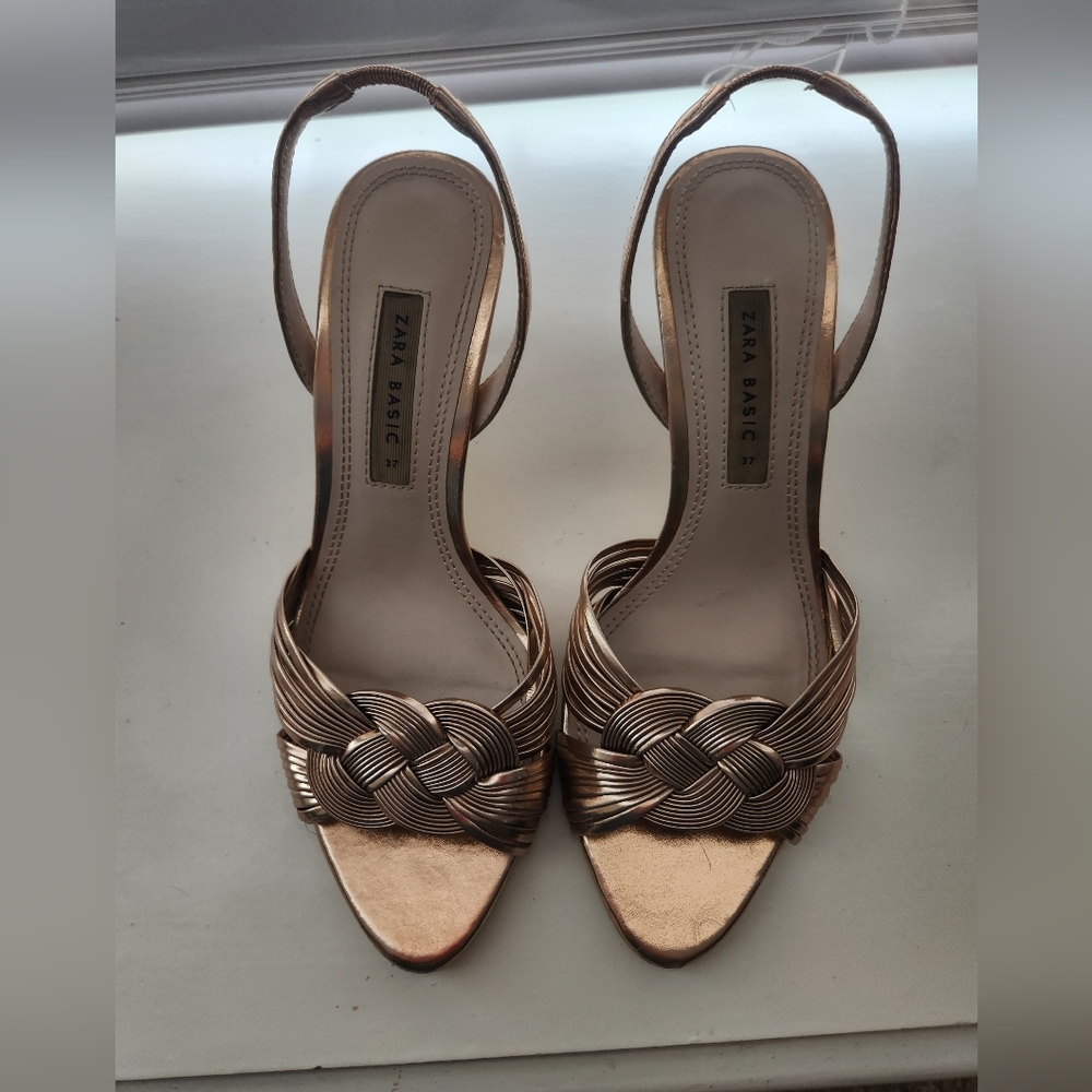 Rose gold, Zara heels size 7